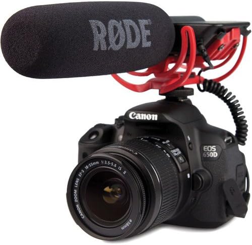Rode VideoMic Camera-Mount Shotgun Microphone with Rycote Lyre Shock Mounting, Black