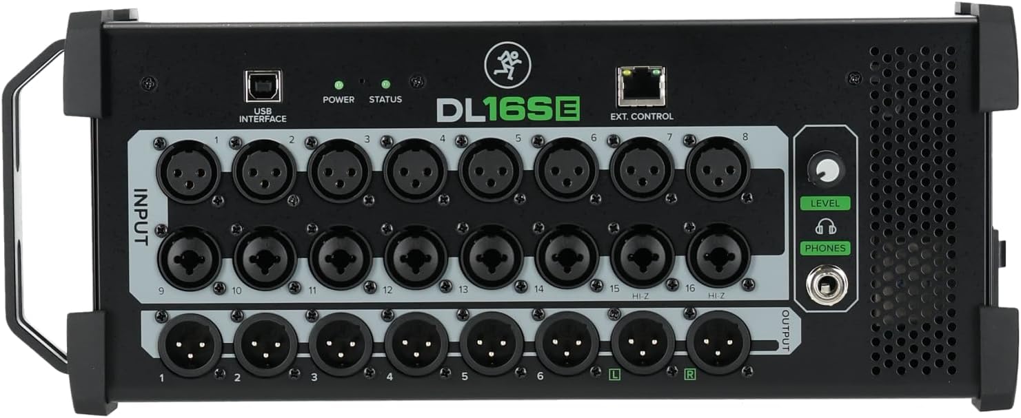 Audiosavings Bundle: Mackie DL16SE 16-Channel Digital Rack Mixer with Onyx+ Preamps and 16x16 USB Audio Interface Bundle with Rockville SX1650 16-Channel 50-Foot XLR Snake Cable (2 Items)