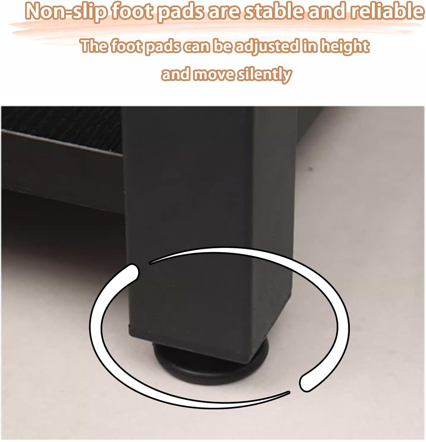 Adjustable Media Stand with Silent Foot Pad Open Storage and Multipurpose AV Rack 2/3/4 Tier TV Stand for Home Office and Theater