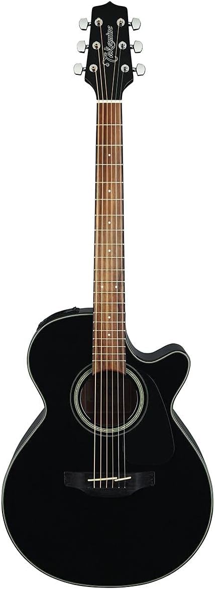 Takamine GF30CE-BLK FXC Cutaway Acoustic-Electric Guitar, Black