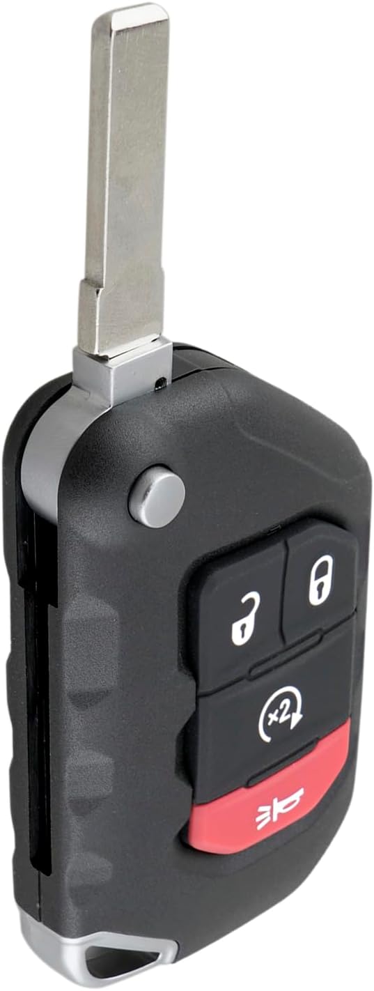 Smart Replacement Keyless Entry Remote Car Key Fob 433.92Mhz for Jeep Wrangler 2018-2020