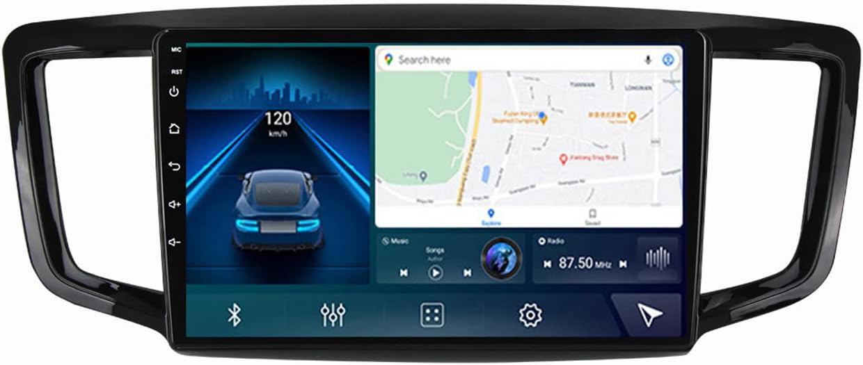 Double Din Android Car Stereo with GPS/4G/Wifi/Bluetooth/RDS/FM, 9 Inch 1080P Touch Screen Car Radio Bluetooth Multimedia Player for Honda Odyssey 2015-2019 with Backup Camera