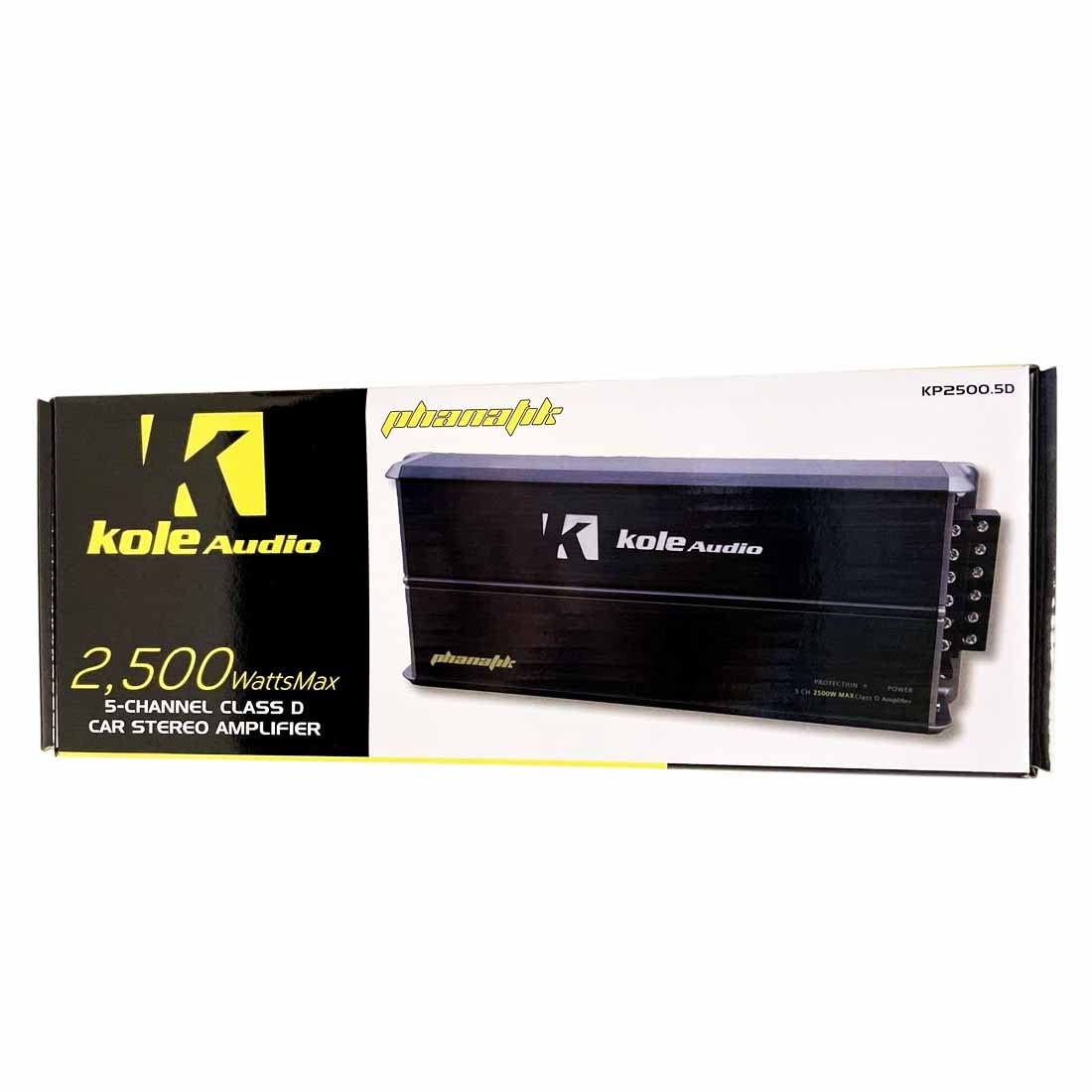 KP2500.5D 2500W Max 5-Channel Class-D Compact Car Audio Amplifier