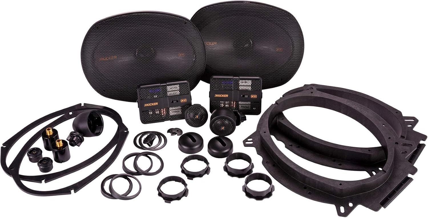KICKER 47KSS6904 6x9 150 Watt Car Audio Component Speakers Pair KSS690 (Renewed)