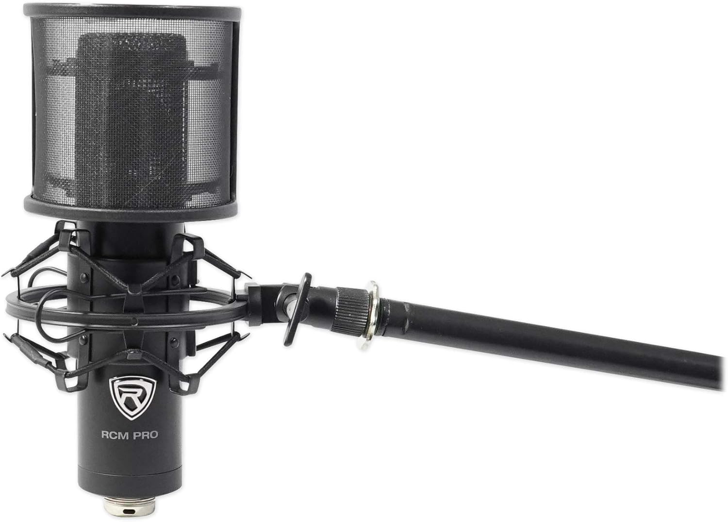 Rockville RockMix 6FX Bundle: 6-Channel Mixer with USB Recording Interface, (2) RCM PRO Studio/Recording Condenser Microphones, Bluetooth, Effects, 3-items