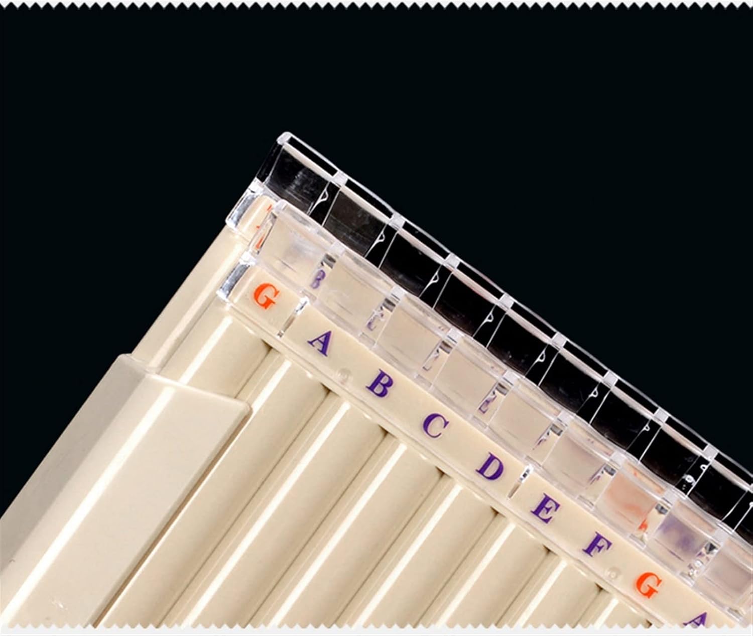 KESHUO 25 Pipes C Key Brown Pan Flute Woodwind Instrument Bamboo Handmade Pan Pipe Panpipes (Color : 01)