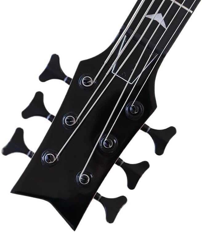 Left-Handed 6-String Electric Bass Guitar, 43-Inch Full Size,Solid Basswood Body,24-Fret Technical Wood Fretboard