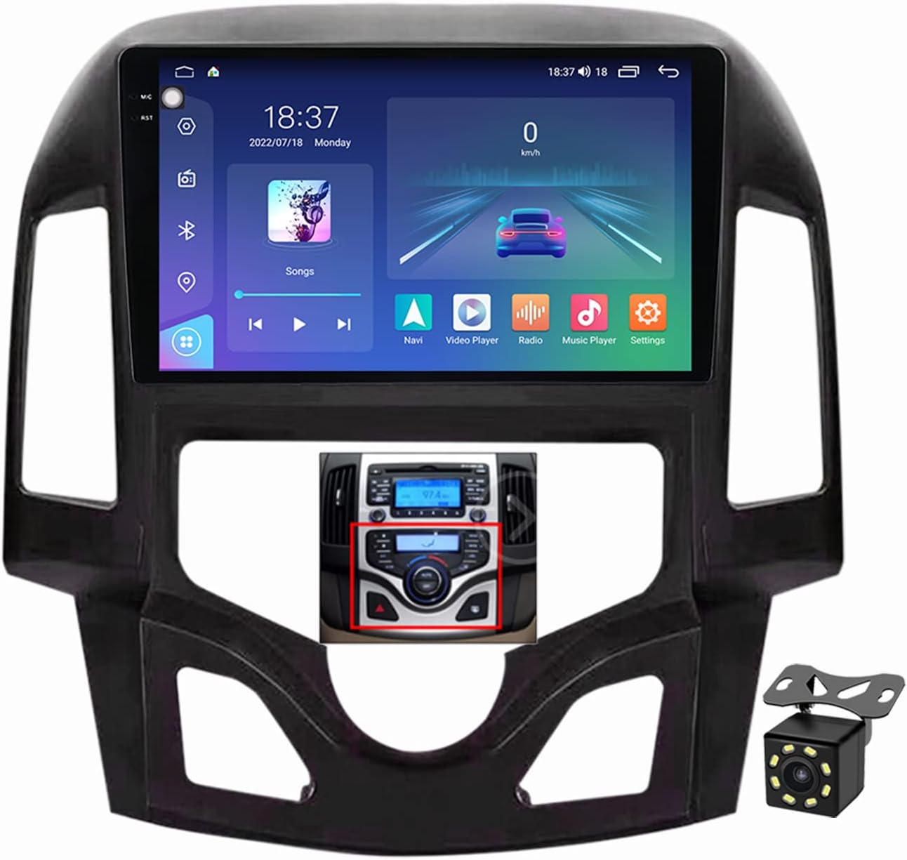 Fit for Hyundai I30 2006-2012 Android 12 Car Stereo Radio Multimedia Video Player Unit 9