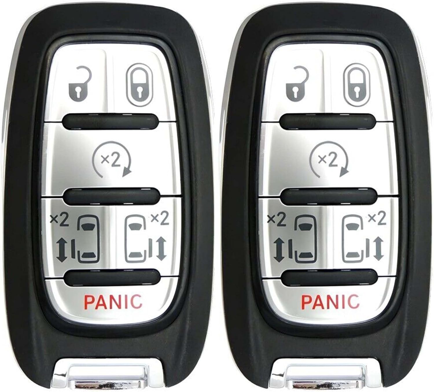 2X New Proximity Remote Key Fob Compatible with & fit for Select Chrysler Vehicles (with KeySense) - M3N-97395900-13