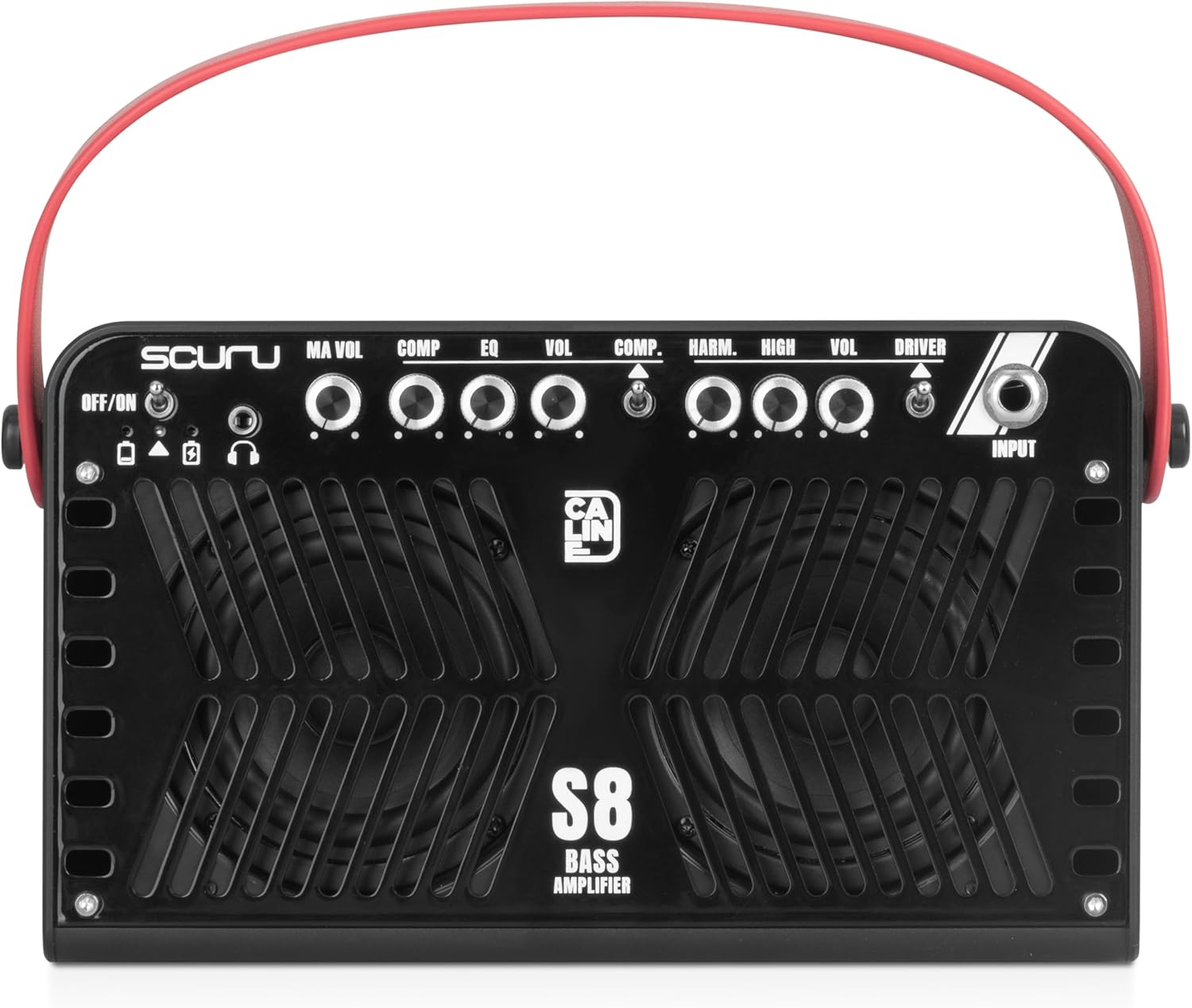 Caline Scuru 20W Bass Amplifier Portable Bass Guitar Practice Amp Battery Powered Combo Amp with Bluetooth (S8B)