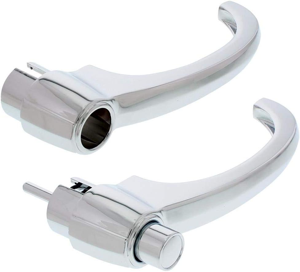 United Pacific 110313 Chrome Exterior Door Handle Set for 1960-66 Chevy & GMC, Diecast Construction, Mounting Hardware Included – ONE Set (Pack of 2)