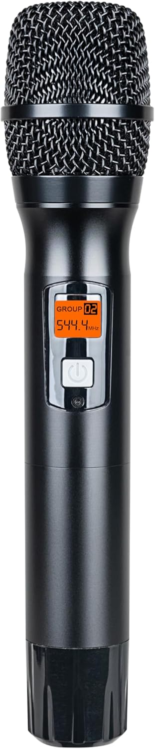 Wireless Microphone System 6-Channel Whole Metal Mic Hand-held Microphones UHF for Karaoke Wedding Party School Church