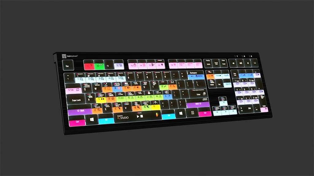 LogicKeyboard Astra 2 PC Backlit Keyboard - Image Line FL Studio (Astra2PCFLd1)