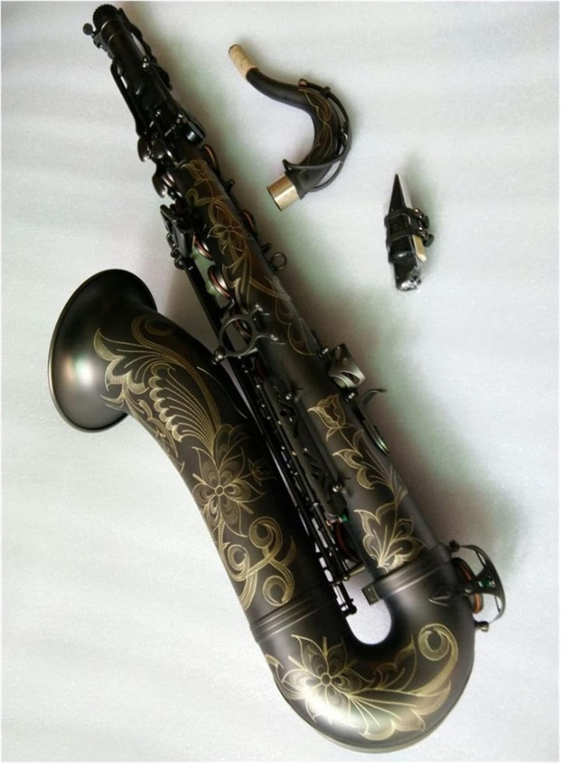 Tenor Saxophone Black Matte Sax Professional Musical Instrument Playing with Case Mouthpiece Student Saxophone