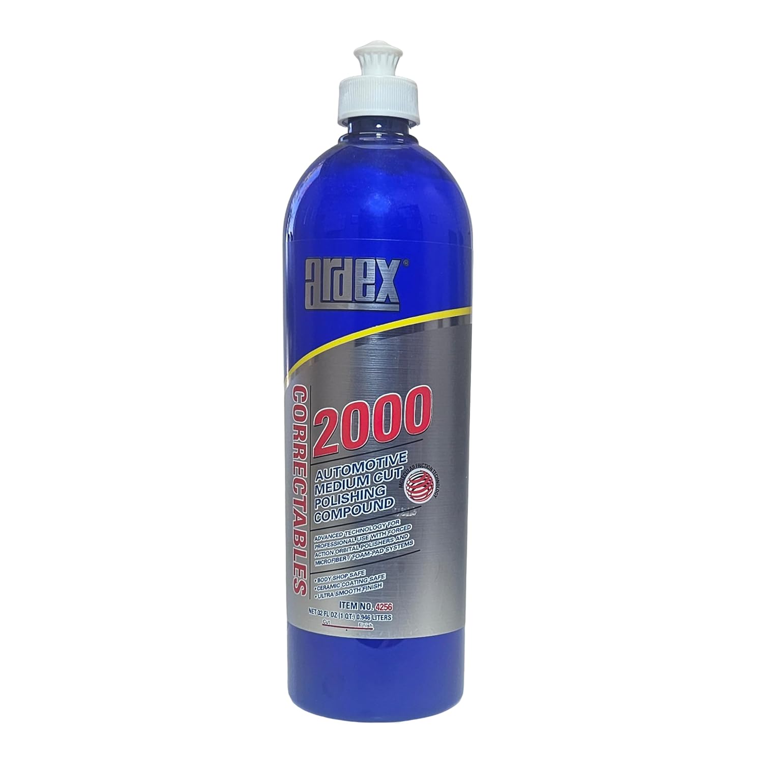Ardex Correctables 2000 Medium Cut Compound | Scratch & Swirl Remover — Hybrid Compound & Polish, 32 oz | Made in USA