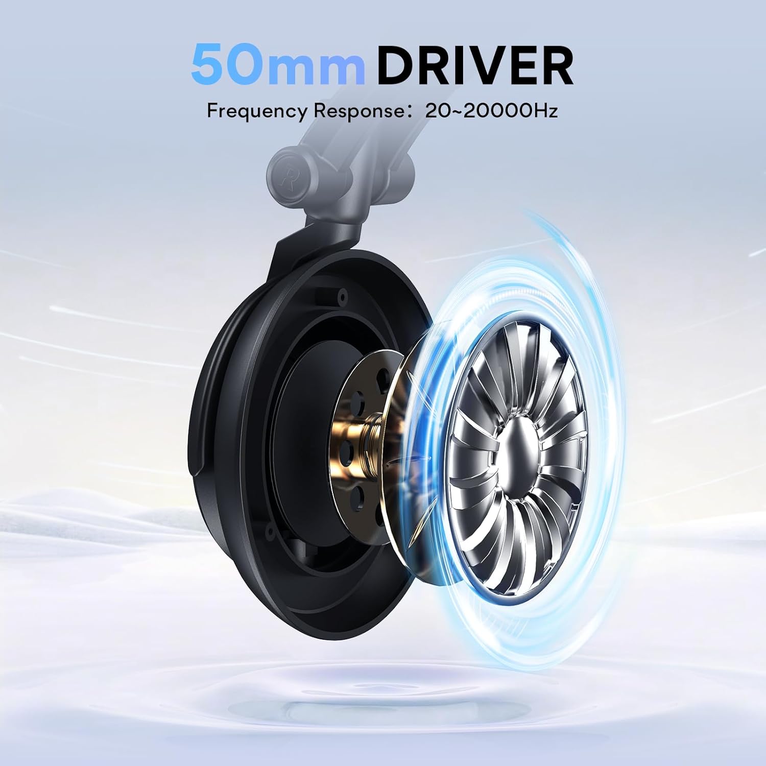 MAONO 50MM Drivers Studio Headphones AU-MH601 with Microphone Arm BA92