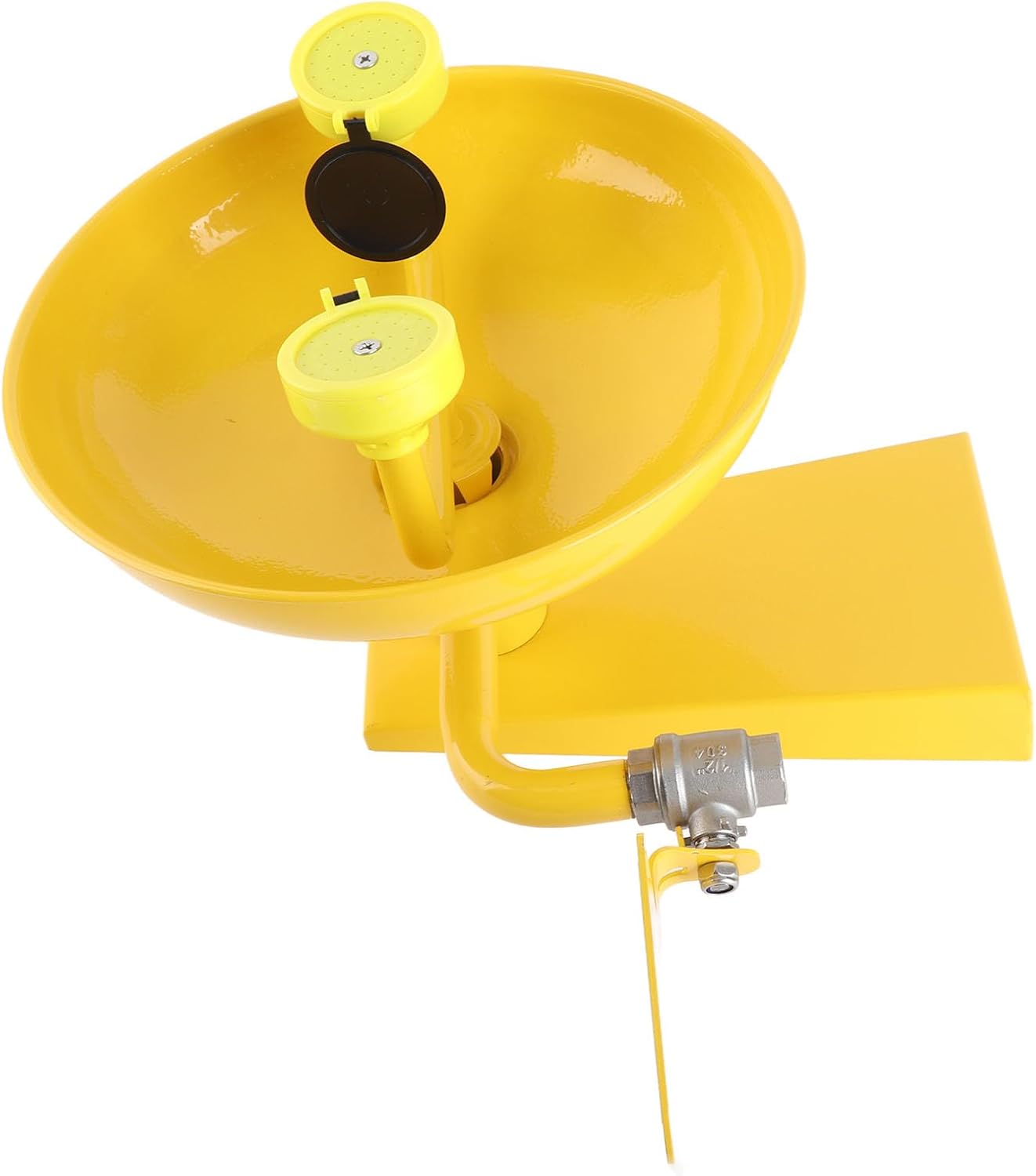 FTVOGUE Wall Mounted Eye Wash Station, 304 Stainless Steel Emergency Eye Wash Spray Heads Eyewash Sign, for Chemical Plants Laboratories FactoriesOccupational Health & Safety Products