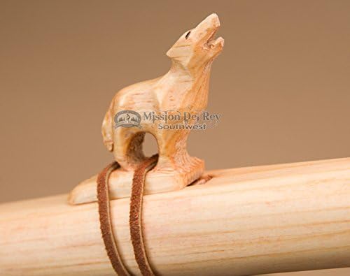 Native American Flute Pack -Natural Wolf & Bag