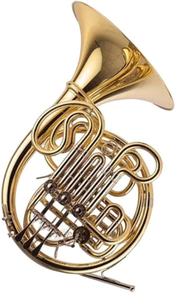 4 Key French Horn Professional Brass Horn Four Key Double Row B/F Tuning Instrument(2)