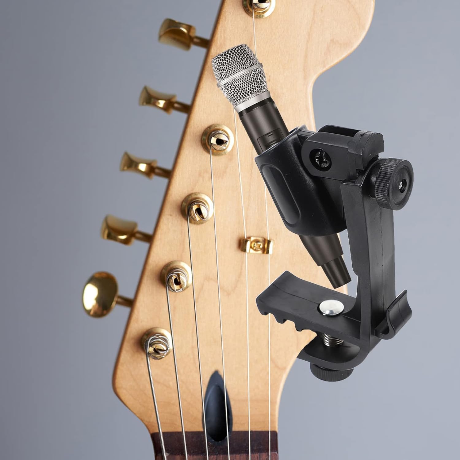 2pcs Microphone Shockproof Holder Lifters Drum Convenient Rack Supporters Wireless Studio Accessories Radio Universal Home Plastic Adjustable Holders Office for Portable Stands