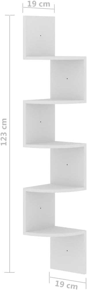 Corner Shelf,Floating Shelves for Wall,Easy-to-Assemble Wall Mount Corner Shelves for Bedrooms and Living Rooms Wall Corner Shelf White 7.5