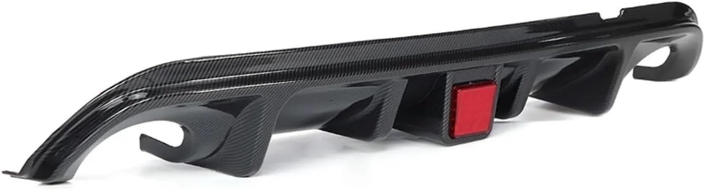 Car Rear Bumper Lip Set Diffuser Spoiler Guard Apron with Brake Light Compatible for Infiniti Q50 Standard/Sports Version 2014-2017(D)