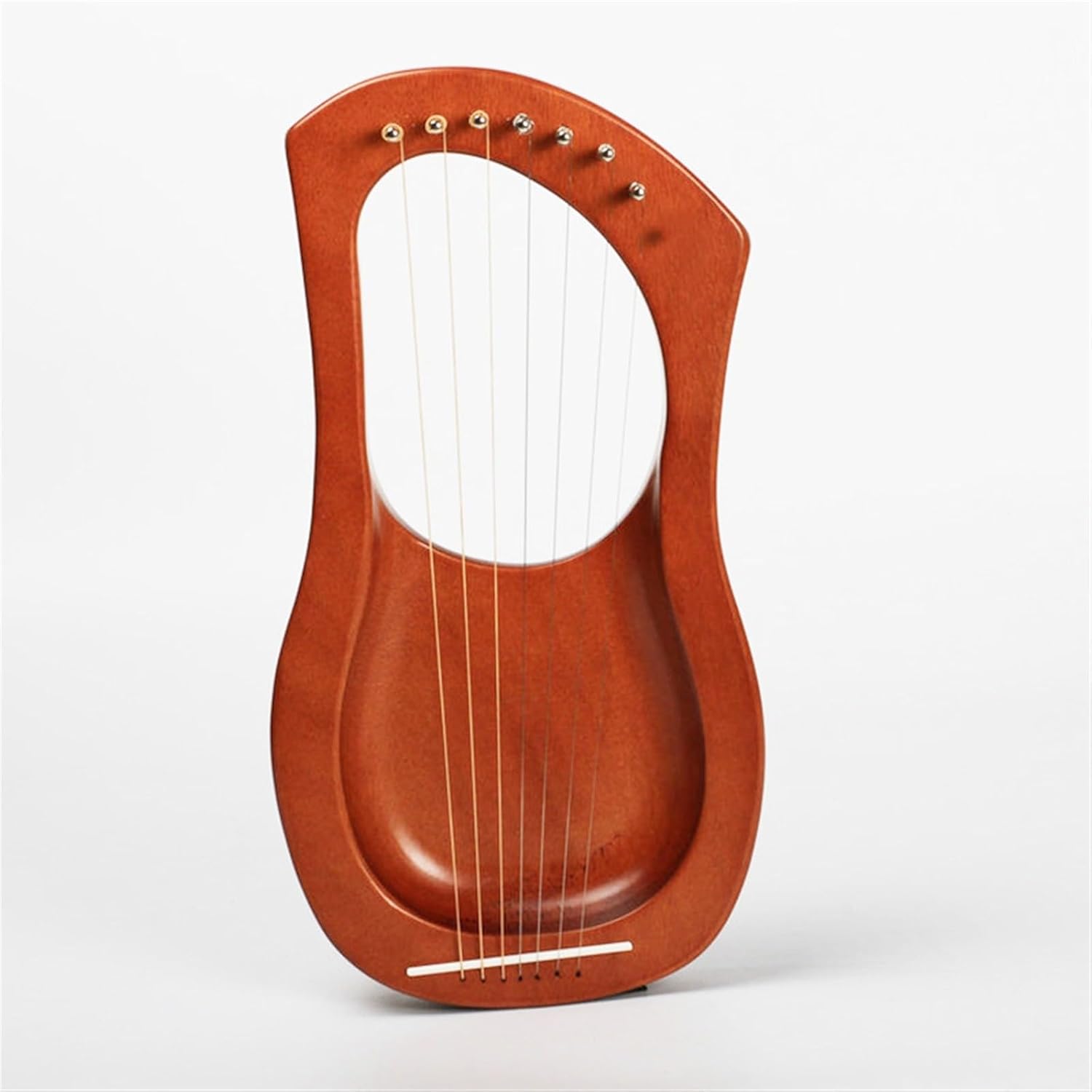 Lyre Harp Set Small Harp Niche Instrument Khaki Mahogany Material