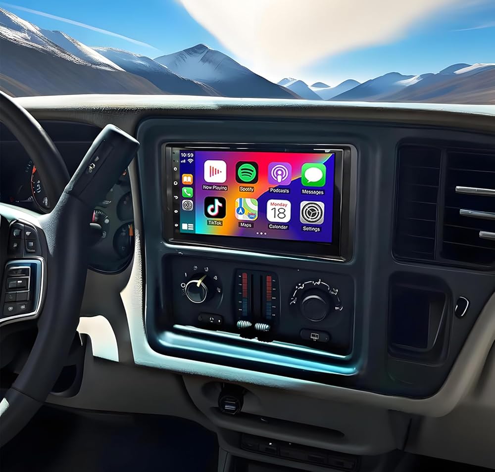 5G WiFi Android 13 Car Stereo for GMC Sierra 2500/3500 2003-2007, 7 Inch IPS HD Touch Screen Car Radio Wireless CarPlay Android Auto, GPS FM/SWC Bluetooth 1080P Backup Camera-2+32G