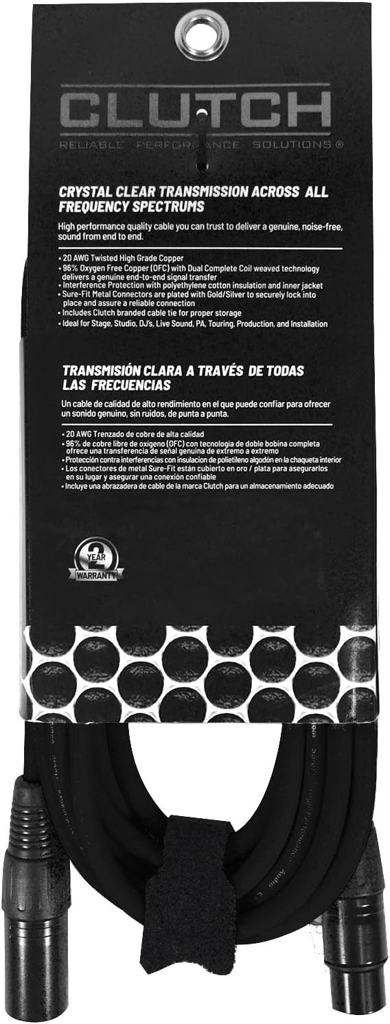 Pro Audio DJ 20' ft XLR Male to XLR Female Black Microphone Speaker Cables 20 Pk