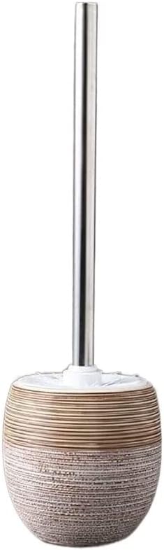 Toilet Brush Ceramics Toilet Brush and Holder Set, Long Handle Toilet Bowl Brush, Toilet Cleaning Brush for Bathroom Toilet Brush and Holder (Color : B) (A)