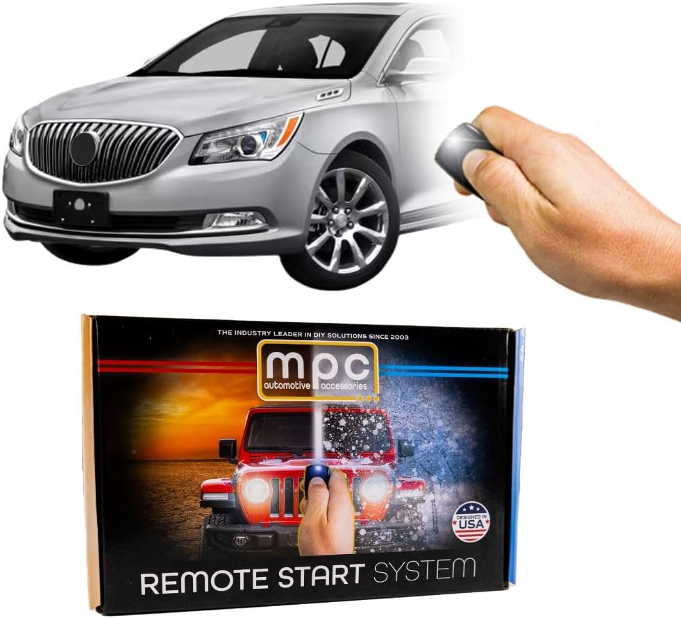MPC Factory Remote Activated Remote Start Compatible with 2010-2016 Buick Lacrosse - Plugin T-Harness - FlashLink Updater - Premier USA Based Tech Support