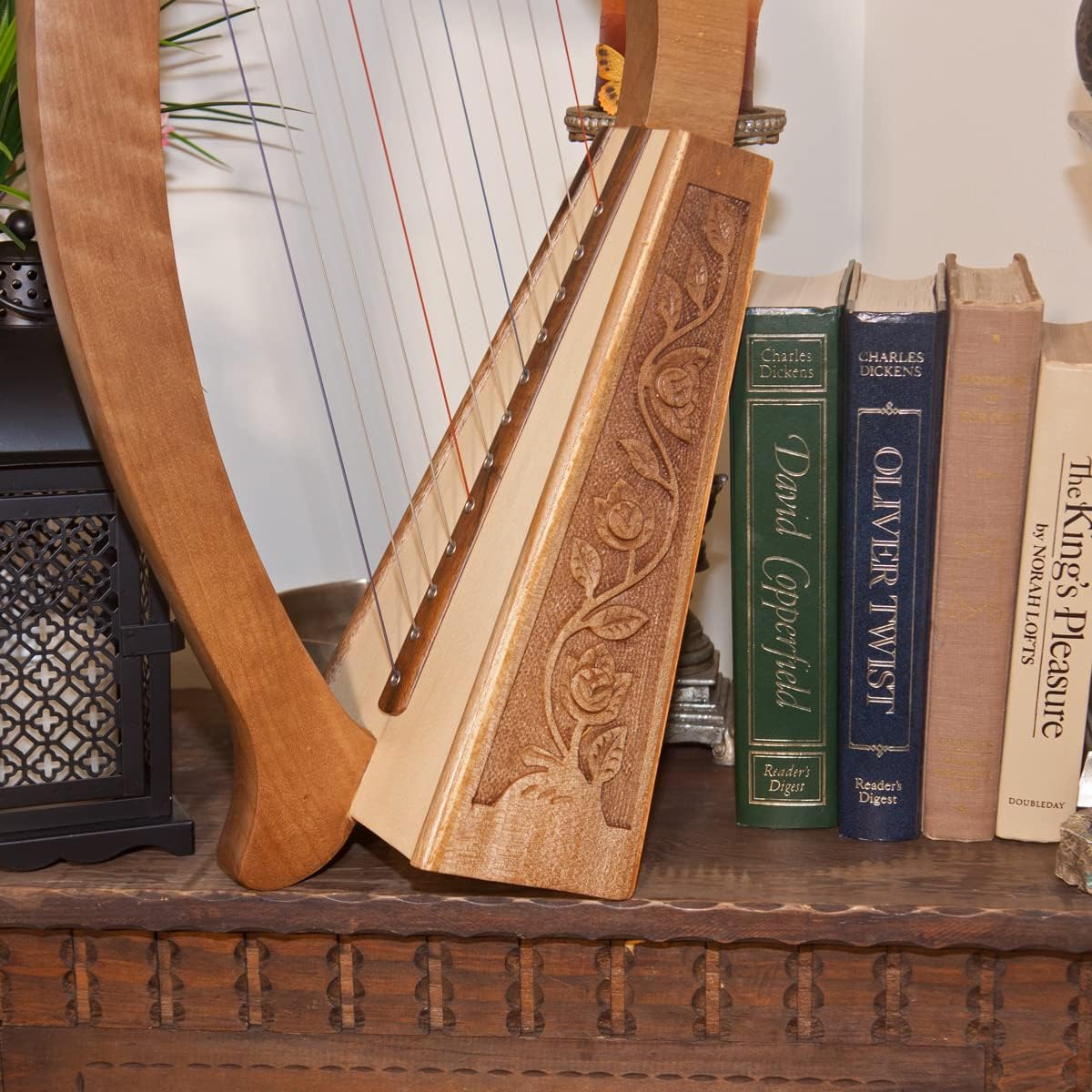 Roosebeck Baby Harp 12 String Walnut + Extra String Set & Tuning Tool