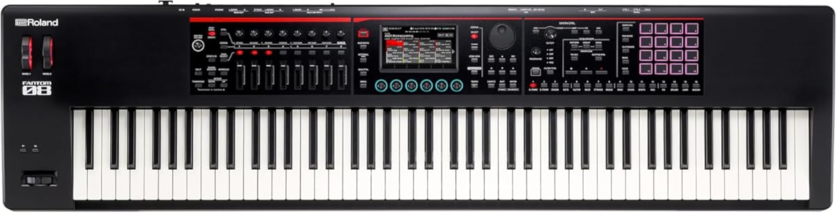 Roland FANTOM-08 WEIGHTED-ACTION SYNTHESIZER KEYBOARD – 88-Note Weighted Keyboard | Thousands of Roland Electronic & Acoustic Sounds | ZEN-Core and SuperNATURAL Technologies