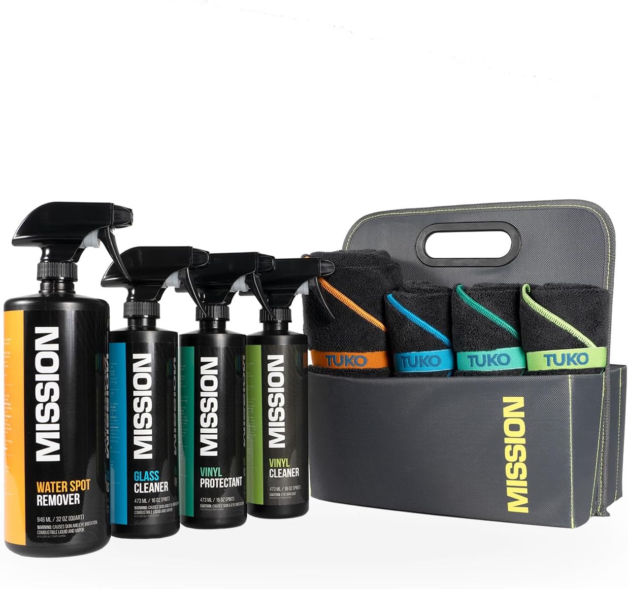 MISSION Boat Gear Detailing and Cleaning Accessories Kit for Pontoons, Tow Boats, and Jet Skis