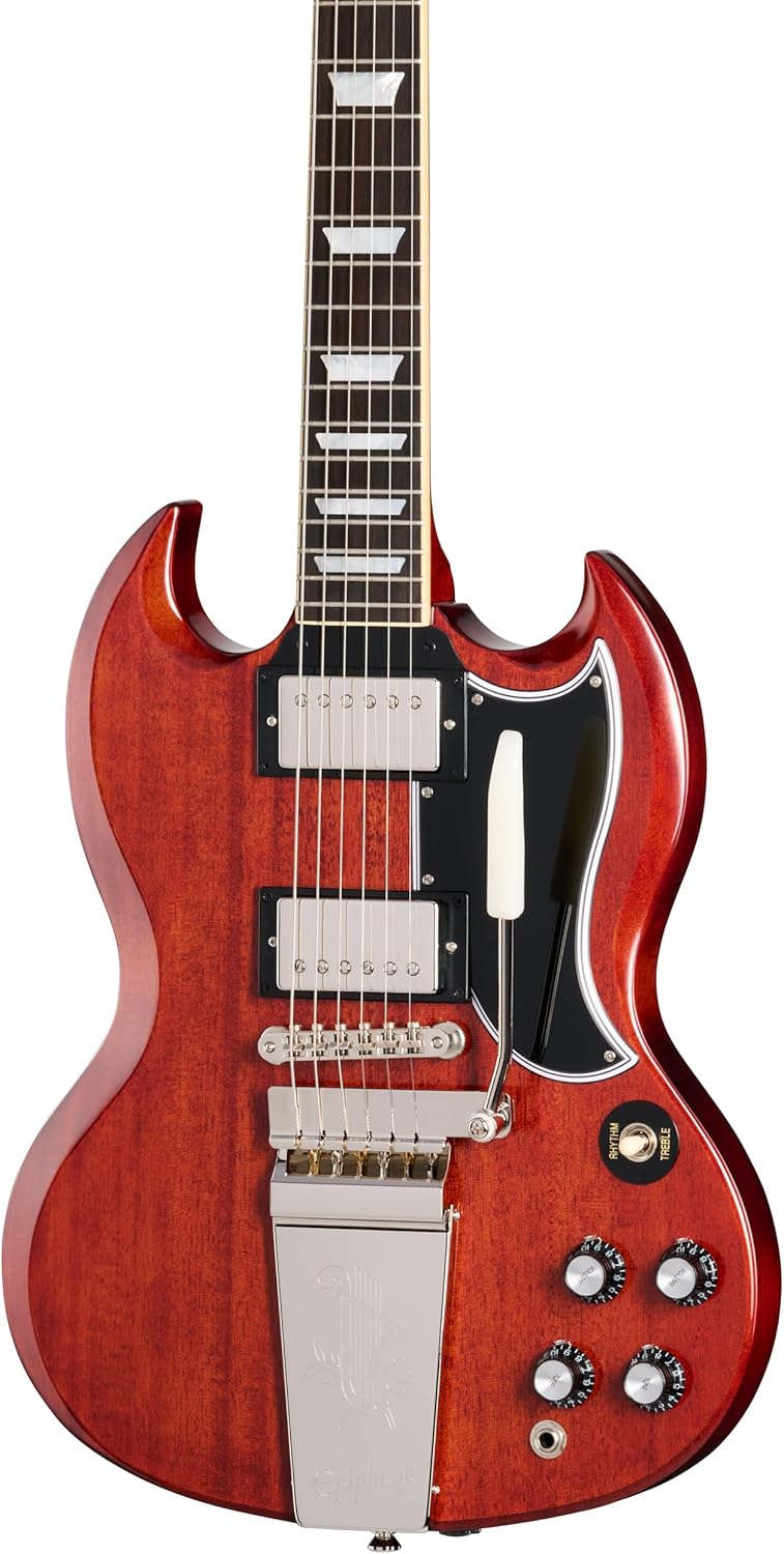 Epiphone Inspired by Gibson Custom 1964 SG Stand Reissue, Maestro Cherry with Case