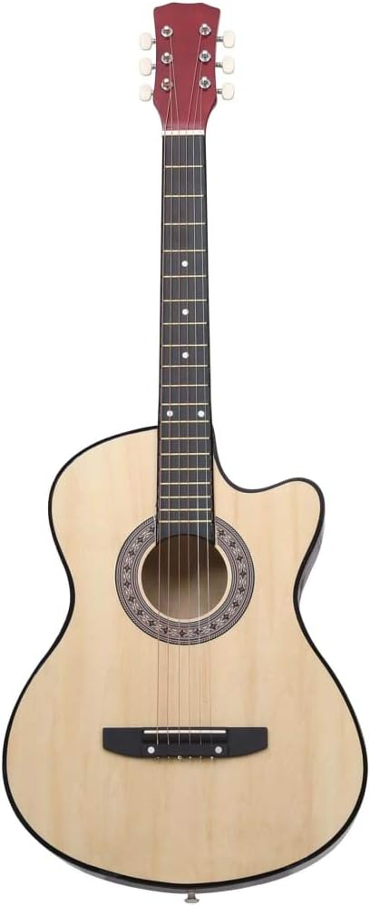 YAFF Western Acoustic Cutaway Guitar with 6 Strings 38