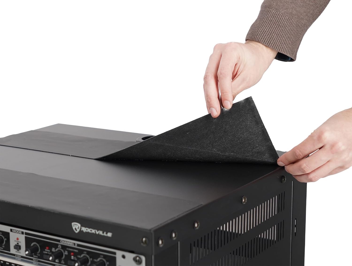 Rockville RR6U 6U Live Sound/Recording Studio Rack Case with Wheels, Reversible Rack Rails, Front & Rear Mounting, Cable Management Ports, 440lb Capacity