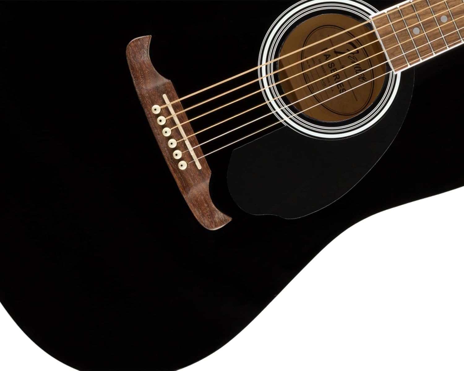 Fender FA-125 Dreadnought Guitar - Black Bundle with Hard Case, Tuner, Strap, Strings, Sting Winder, Picks, and Austin Bazaar Instructional Video