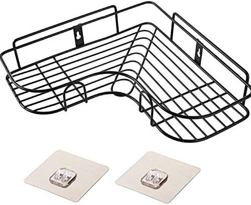 Bathroom Corner Stand Shelf Black Shelves Shower Corner Shelf Wall Mount Shampoo Storage Shelf Rack Bathroom Basket Holder