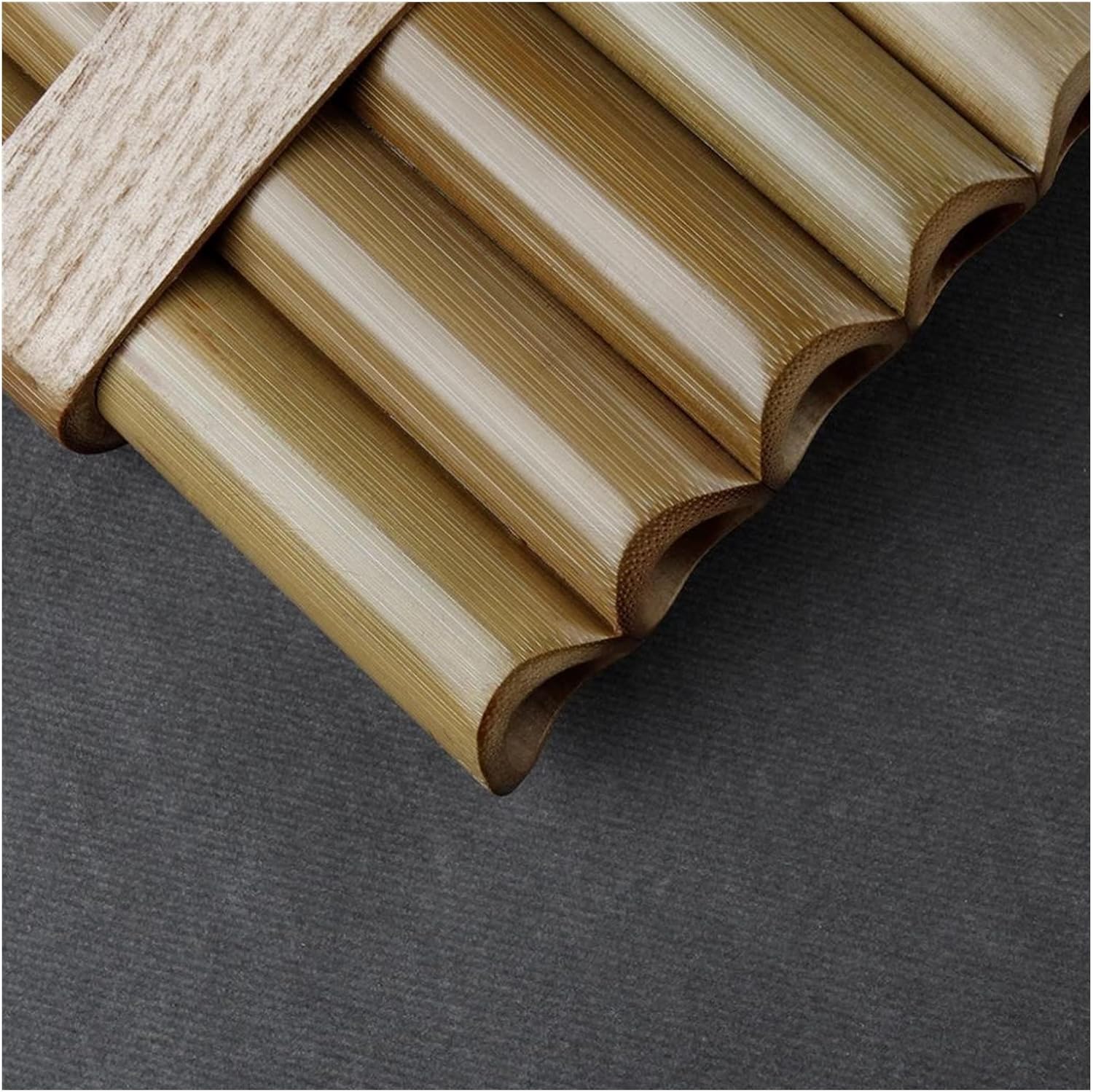 PanPipes Woodwind Instrument 15 Pipes G Key Pan Flute Pan Pipes Woodwind Instrument Bamboo Pan Flute (Color : Left-Hand)