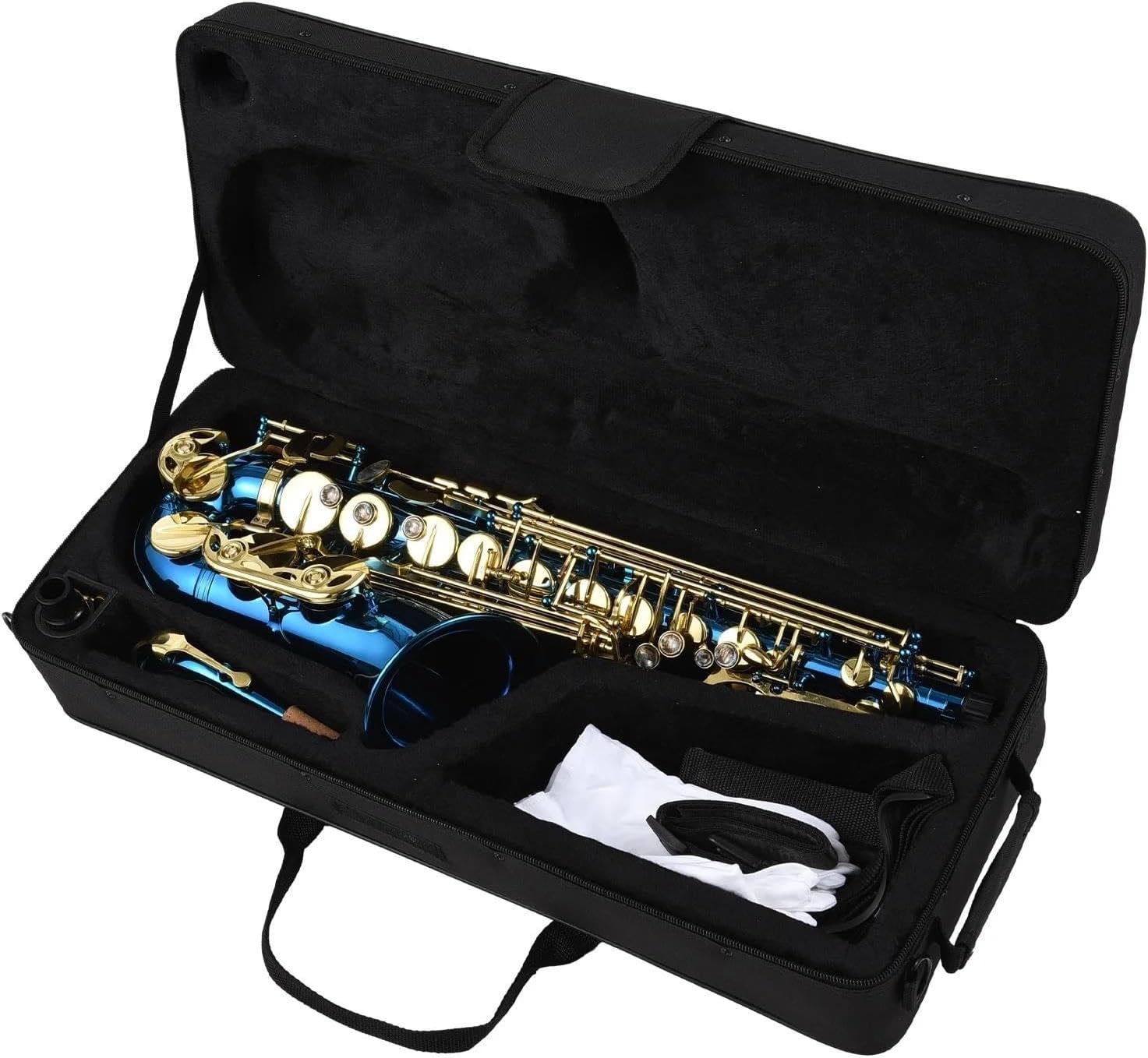 VBDEFRT Woodwind Instruments Brass Engraved Eb E-Flat Alto Saxophone Sax Buttons Wind Instrument With Case Cloth Belt Brush