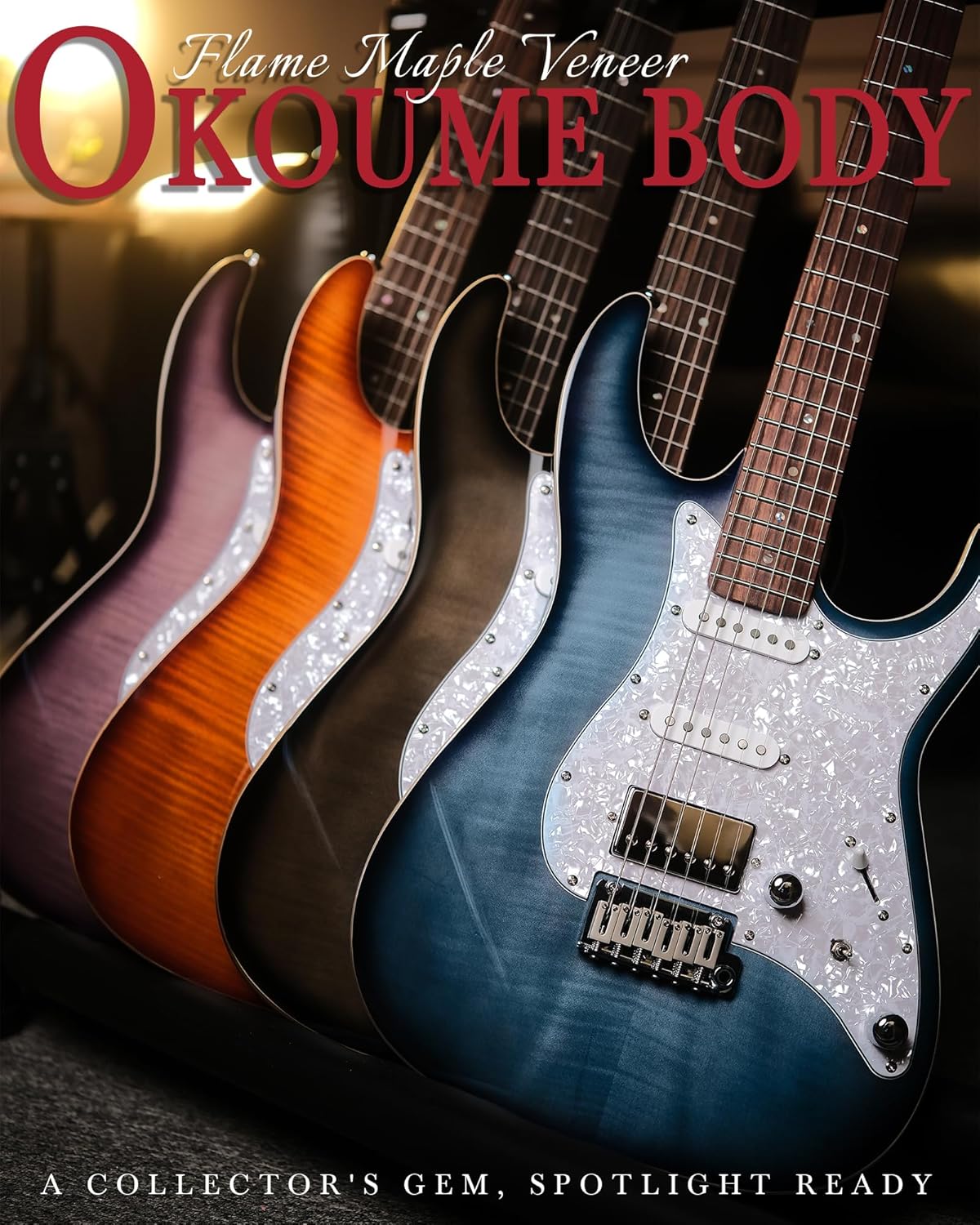 AKLOT Veltrix Electric Guitar Kit with Mini Electric Guitar Amp