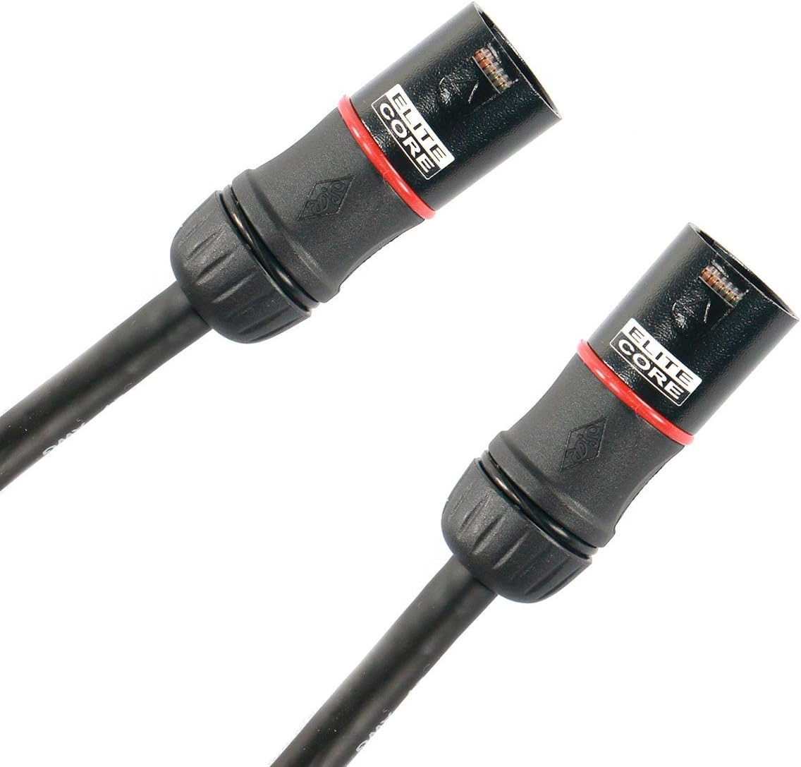 Elite Core PROCAT5E | Ultra-Flexible Shielded Tactical CAT5E | CS45 Converta-Shell Connectors | 50' ft, 50 (PROCAT5E-S-CS-50)