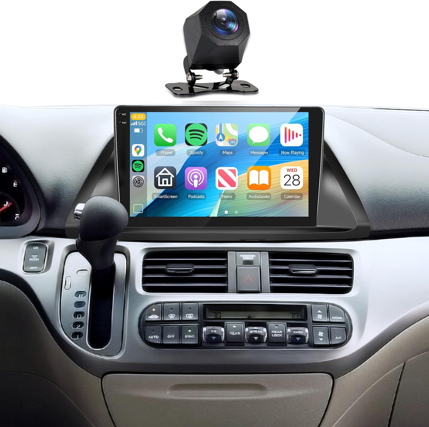 [4+128G] Car Stereo for Honda Odyssey 2005-2010 Wireless Carplay Android Auto,10.1