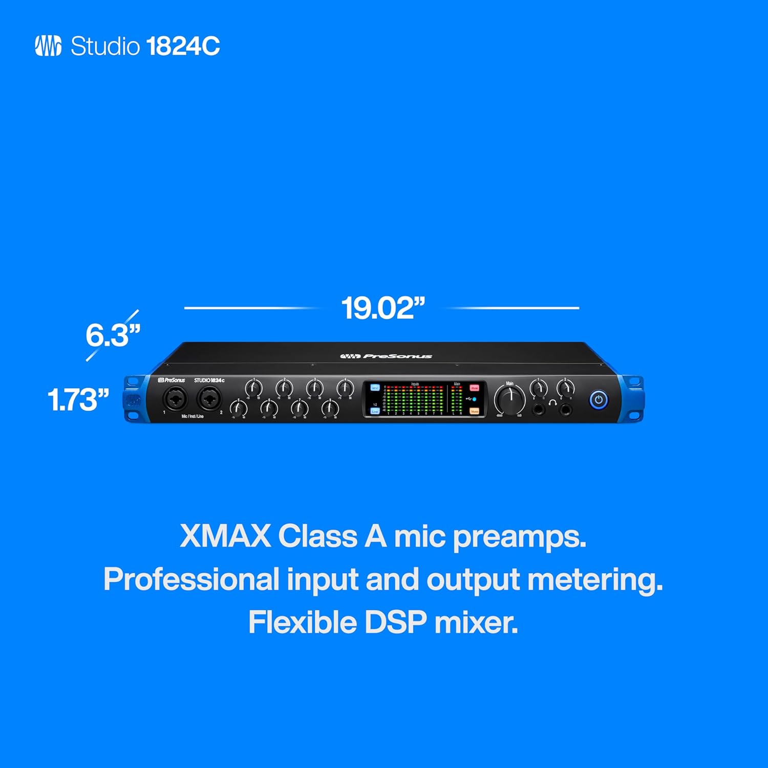 PreSonus Studio 1824c with Studio One Pro Software