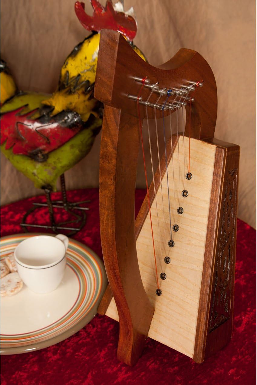 Roosebeck Lily Harp, 8 Strings, Knotwork