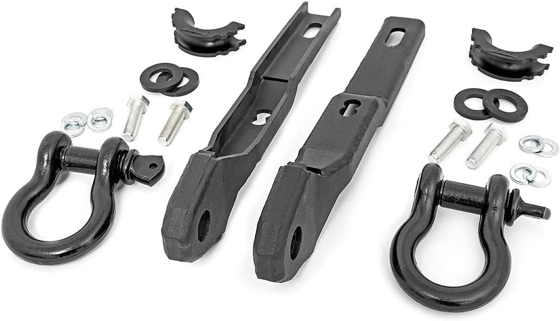 Rough Country Tow Hook Shackle Mount Kit for 2017-2021 Nissan Titan - RS160