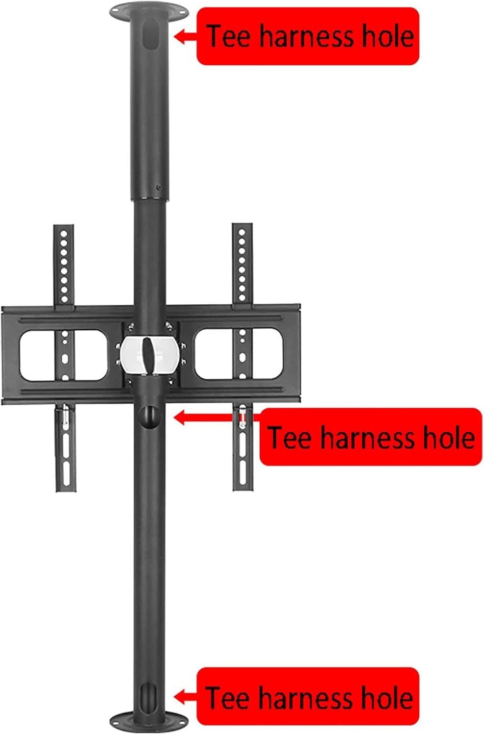 Adjustable TV Mount Bracket, TV Wall Mount Bracket, 360° Rotatable Stand, Multiple Heights, Cold Rolled Steel Material, for 32 to 55 Inch LCD TV,86114cm