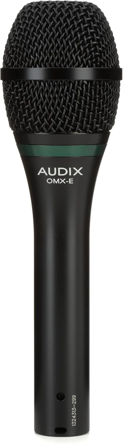 AUDIX OMX-E Dynamic Cardioid Vocal Microphone - Black- High-Performance Sound, Ideal for Stage and Studio Use
