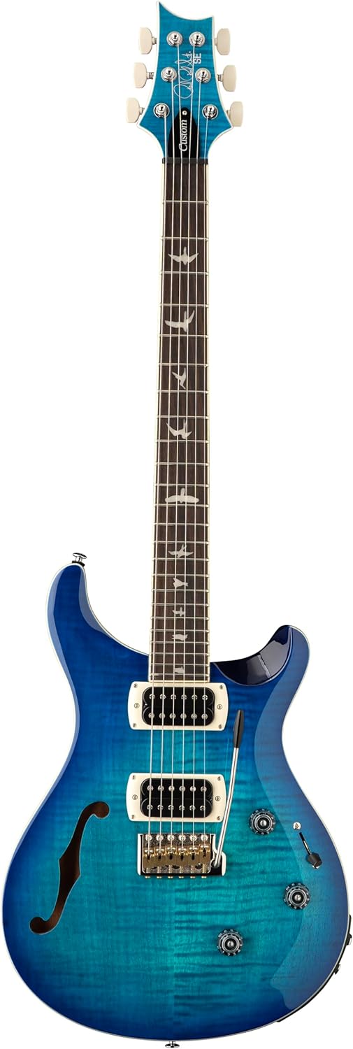 PRS SE Custom 24 Semi-Hollow Piezo, Lake Blue